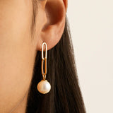 Najo - Eden Pearl Drop Gold Earring