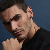 Najo - Torque Men's Reversible Carbon Fibre and Steel Earring