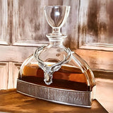 English Pewter Company - 570ml Majestic Stag Crystal & Pewter Decanter & Tumbler Set