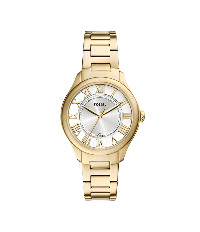 Fossil - Gilmore Three-Hand Date Gold-Tone Stainless Steel Watch