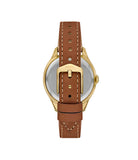 Fossil - Gilmore Three-Hand Date Medium Brown Leather Watch