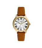 Fossil - Gilmore Three-Hand Date Medium Brown Leather Watch