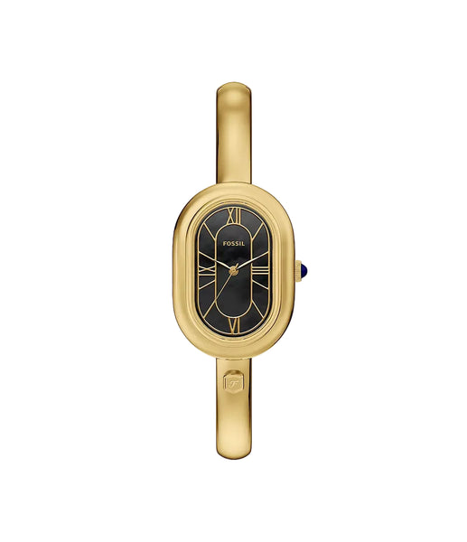 Fossil - Sloan Three-Hand Gold-Tone Stainless Steel Watch Bangle