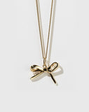 Meadowlark - Bow Charm Necklace Gold Plated