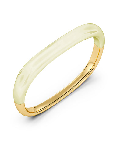 Edblad - Lore Bangle Off White/Gold plate