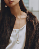 Edblad - Lore Necklace Off White/Gold