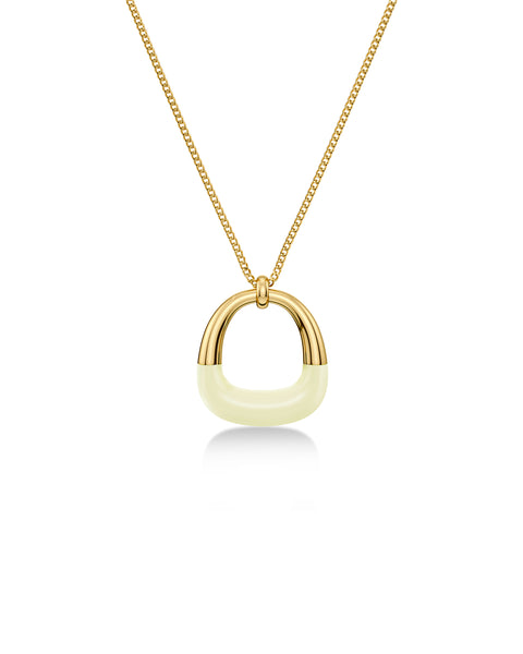 Edblad - Lore Necklace Off White/Gold