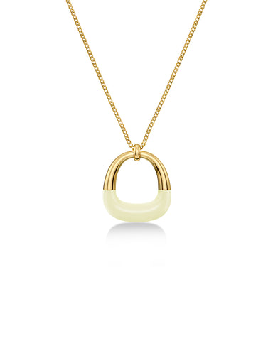 Edblad - Lore Necklace Off White/Gold