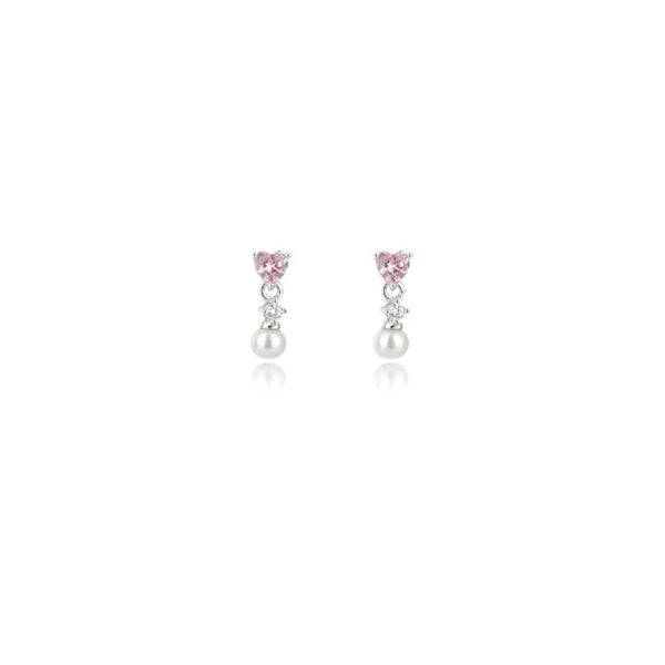 Georgini - Sweetheart Mini Heart Freshwater Pearl Droplet - Silver