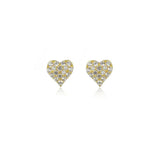 Georgini - Sweetheart Sparkly Heart Studs - Gold