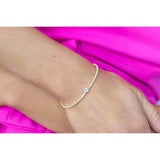 Georgini - Sweetheart Tennis Bracelet - Gold Plate- 18cm