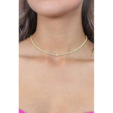 Georgini - Sweetheart Tennis Necklace - Gold - 42cm