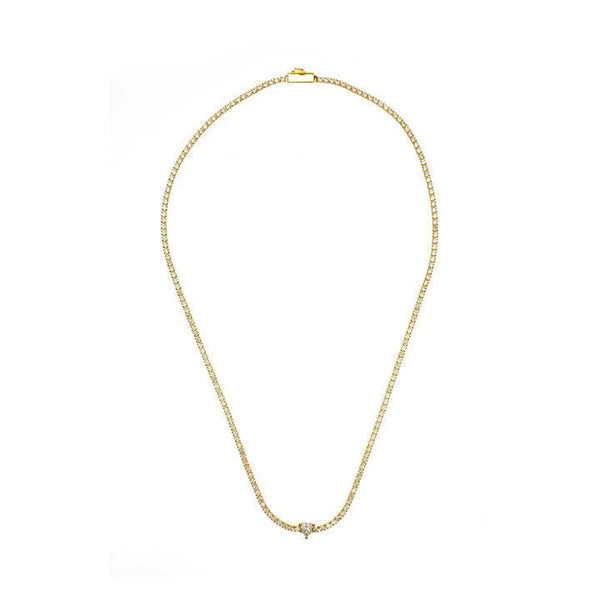 Georgini - Sweetheart Tennis Necklace - Gold - 42cm