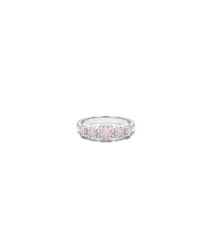 Stolen Girlfriends Club - Halo Cluster Ring Pink Opal