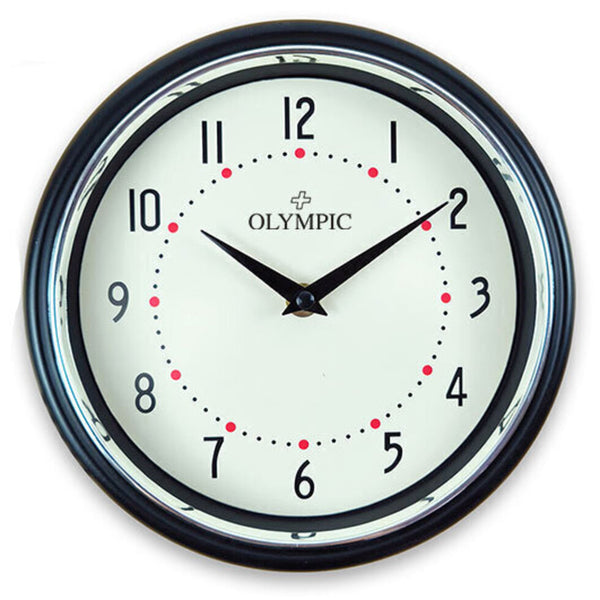 Olympic - Harriet Clock 24cm Black