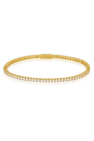 Georgini - Milestone White CZ 2mm Tennis Bracelet (17.5cm)