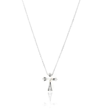 Georgini - Oceans Freshwater Pearl Cross Silver