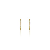 Diamonds by Georgini - Fourteen Natural Diamond Hoop Earrings Gold