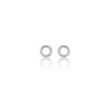 Diamonds by Georgini - Ten Datural Diamond Circle Earrings Silver