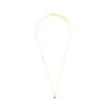 Diamonds by Georgini - Natural Green Agate and Diamond May Pendant Gold