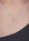 Diamonds by Georgini - Freshwater Pearl and Diamond June Pendant SIlver