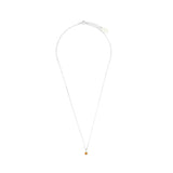 Diamonds by Georgini - Natural Citrine and Diamond November Pendant Silver