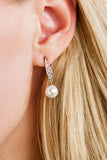 Georgini - Serene Shine Pearl Earrings Silver