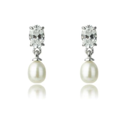 Georgini - Oceans Freshwater Pearl Earrings Silver