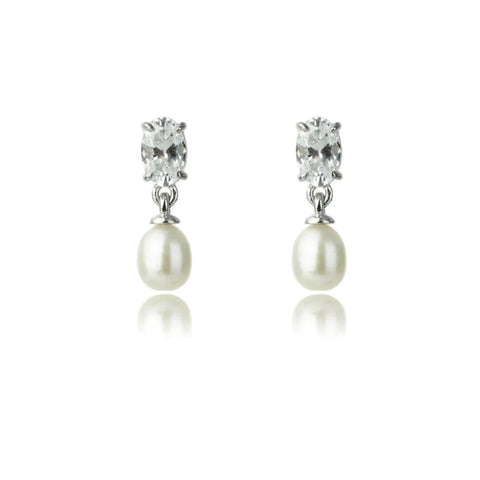 Georgini - Oceans Whitsundays Freshwater Pearl Earrings Silver