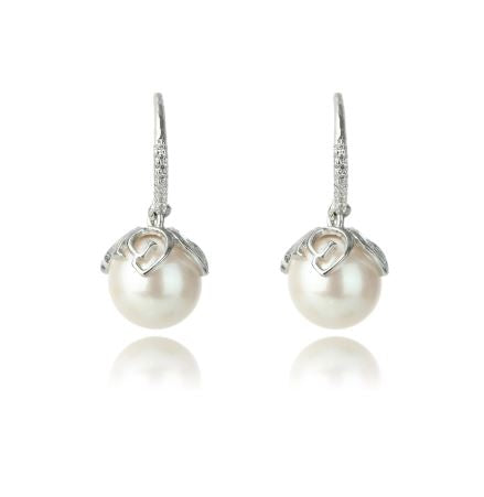 Georgini - Oceans Palm Cove Freshwater Pearl Earrings Silver