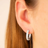 Brent Weatherall - 9ct White Gold Diamond Set Huggies