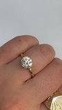 BWJ - 9ct Yellow Gold Certificated 1.50ct  F VS  Lab Grown Diamond Semi Rub Set Solitaire Ring