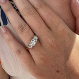 BWJ - 9ct Two Toned Lab Grown 3X Diamond Set Ring