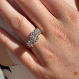 BWJ - 9ct Two Tone Lab Grown Diamond Set 3X Stone Ring