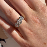 BWJ - 9ct Two Tone Lab Grown Diamond Set 3X Stone Ring