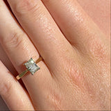 BWJ - 9ct Two Tone 1.01ct Certificated Radiant Cut Lab Grown Diamond F VS1 4X Claw Set