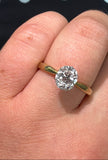 BWJ - 9ct Two Tone 6X Claw Oval 1.15ct Lab Grown Diamond Solitaire
