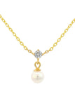 Georgini - Adagio Touch Of Sparkle Pearl Necklace Gold