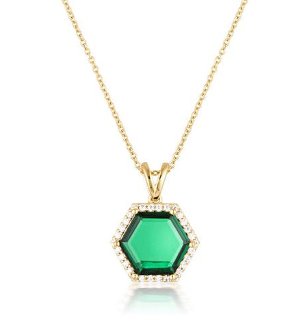 Georgini - Hexagon Necklace Gold