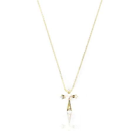 Georgini - Oceans Freshwater Pearl Cross Gold