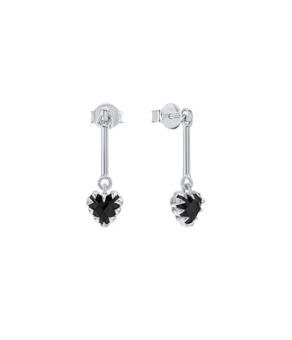 Stolen Girlfriends Club - Love Claw Bar Earrings Silver