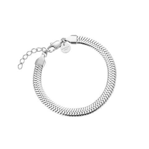 Rosefield Jewellery - Large Snake Bracelet Silver