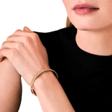 Rosefield Jewellery - Striped Crystal Bangle Gold Plated