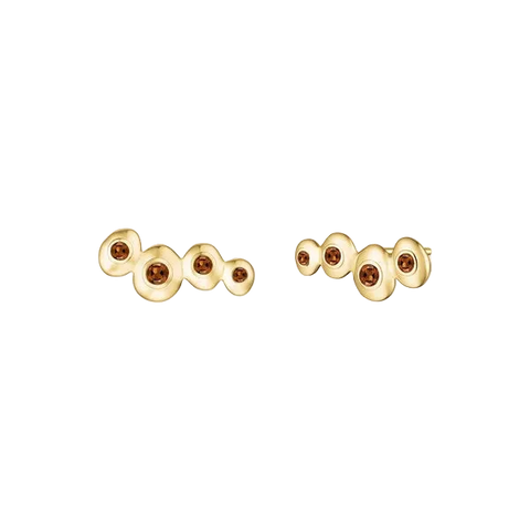 Rosefield Jewellery - Molten Brown Pebble Earrings