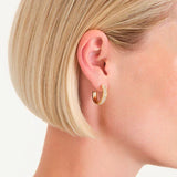 Rosefield Jewellery - Crystal Hoops Gold Plated