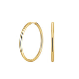 Rosefield Jewellery - Fine Big Hoops Gold