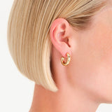 Rosefield Jewellery - Medium Hoop Earrings Gold Plated