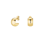 Rosefield Jewellery - Small Wide Hoops Gold Plated