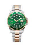Jacques Du Manoir - Pro Scuba 43 Green, Silver & Rose Toned Watch