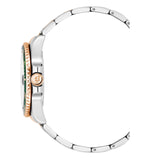Jacques Du Manoir - Pro Scuba 43 Green, Silver & Rose Toned Watch